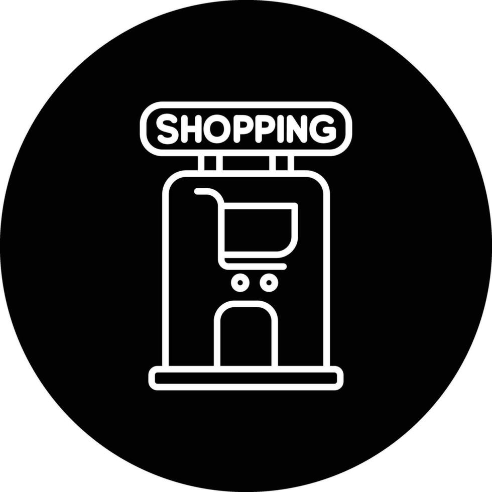 compras centrar vector icono