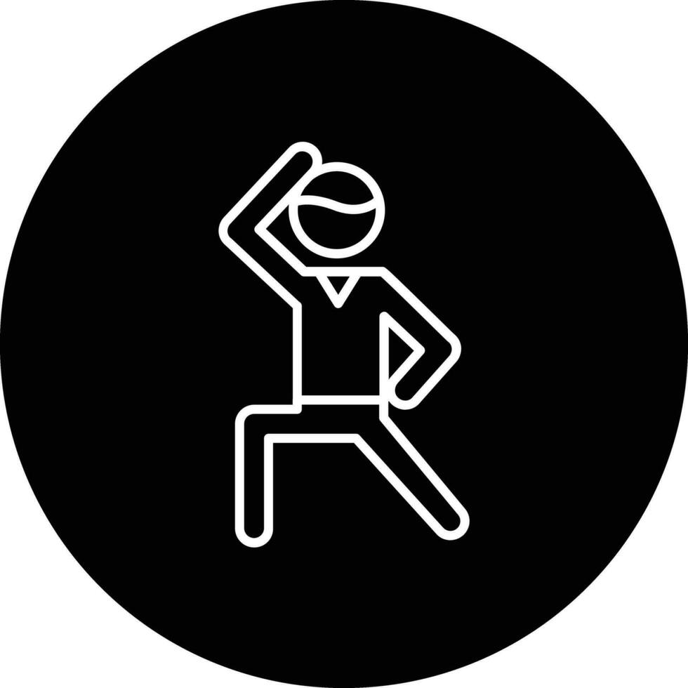 Aerobics Stand Vector Icon