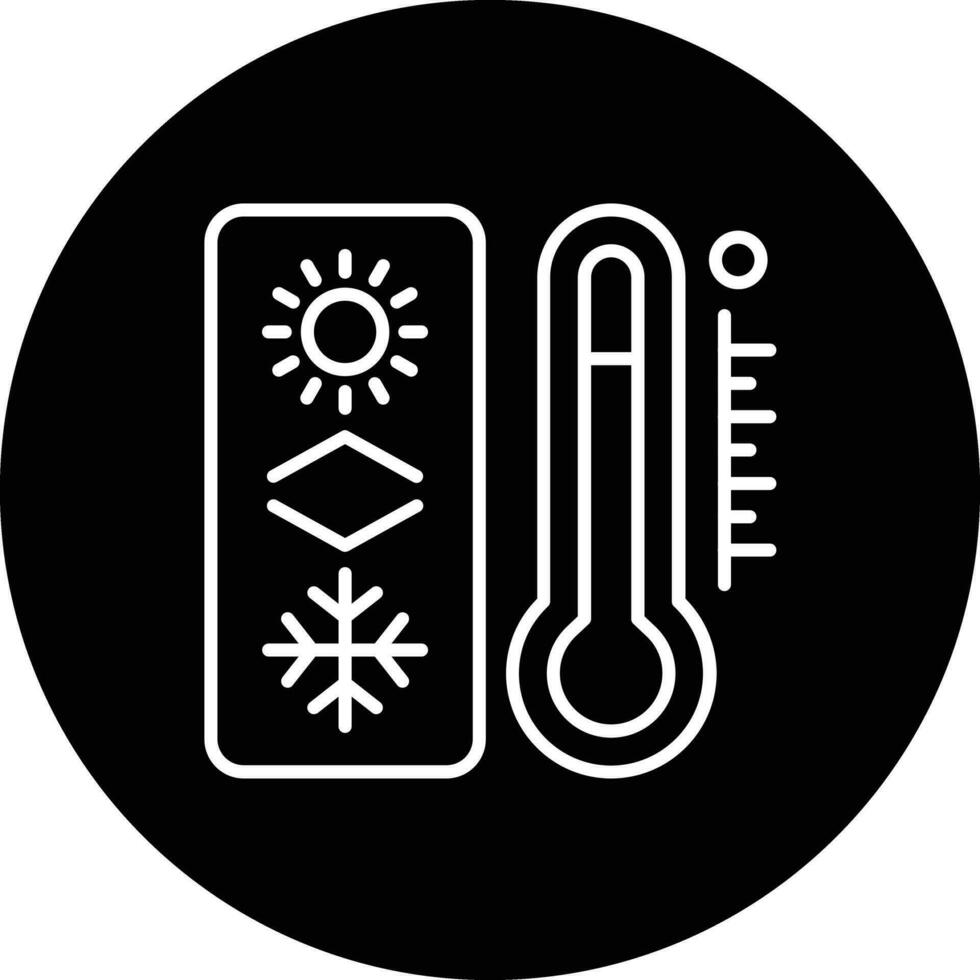 icono de vector de termostato