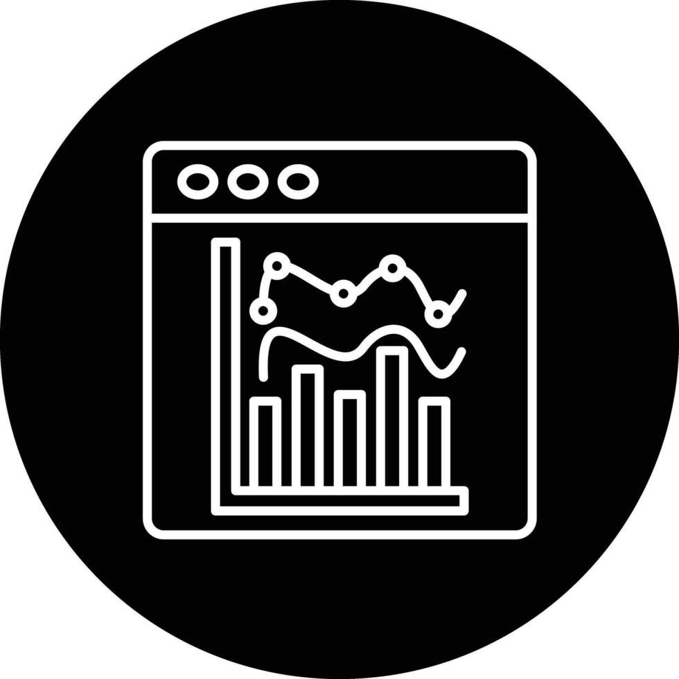 Statistical Graph Vector Icon