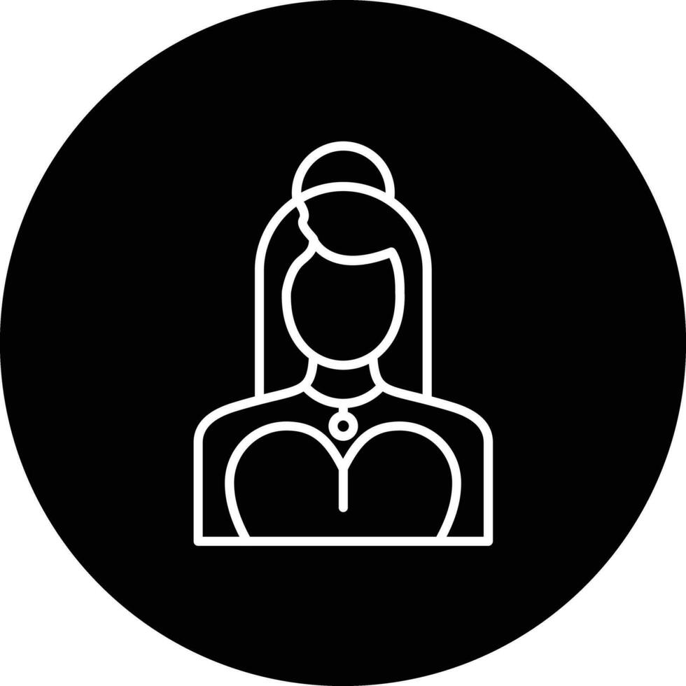 Model Female Vector Icon