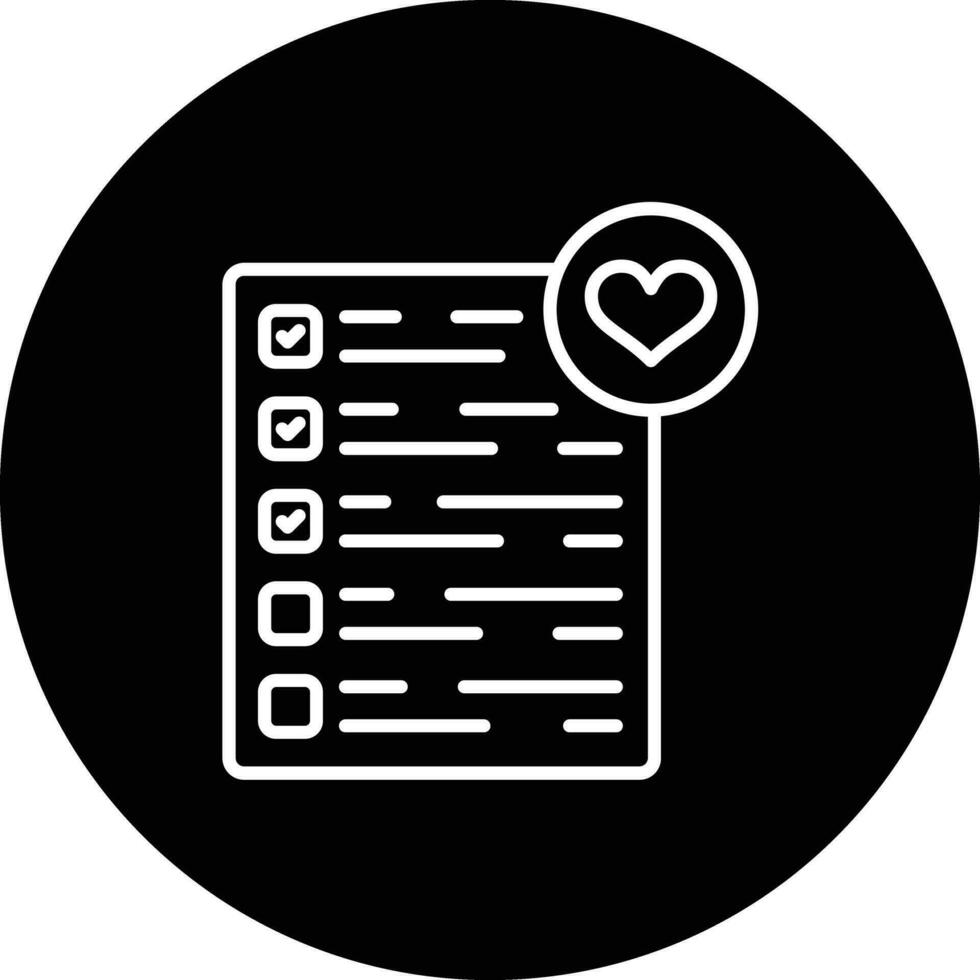 Wishlist Vector Icon