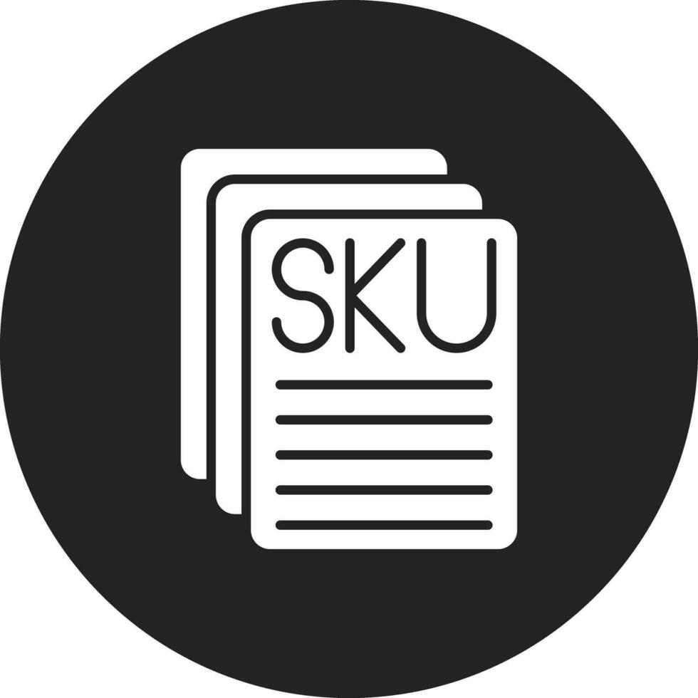 sku descripción vector icono