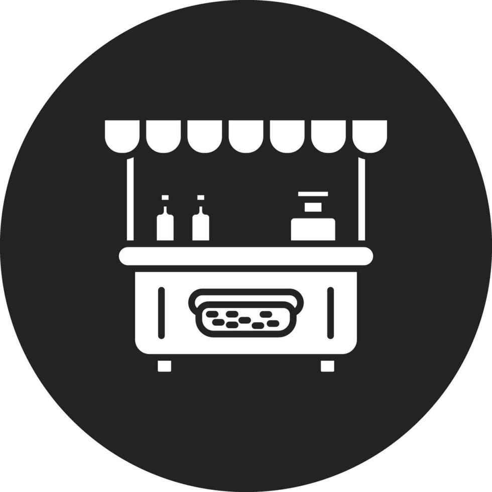 Hot Dog Stall Vector Icon