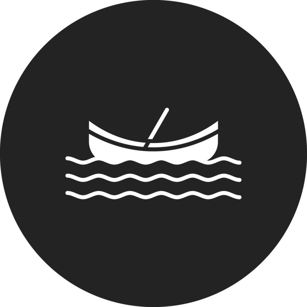 Canoeing Vector Icon