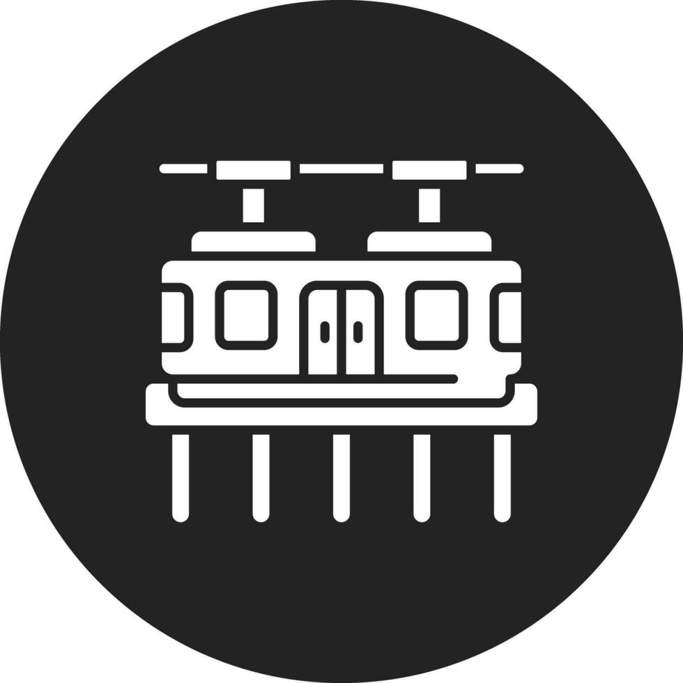 Small Monorail Car Vector Icon