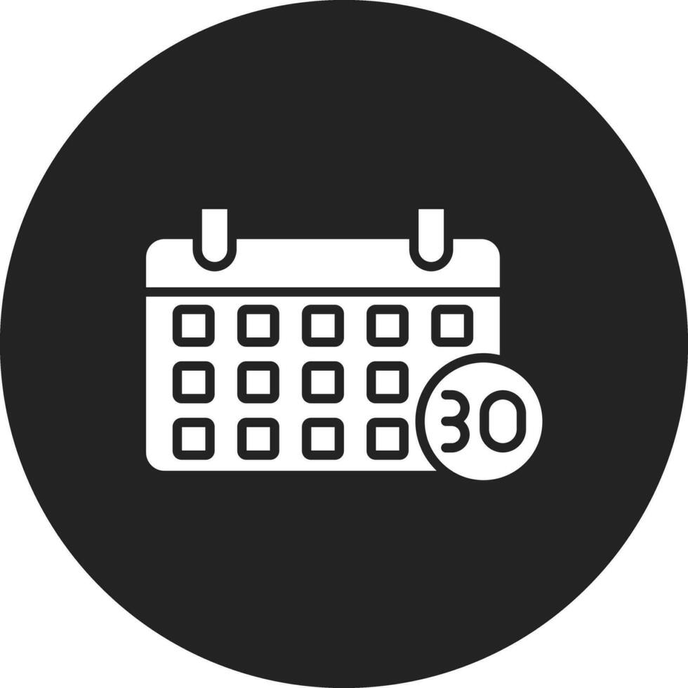 30 Days Challenge Vector Icon