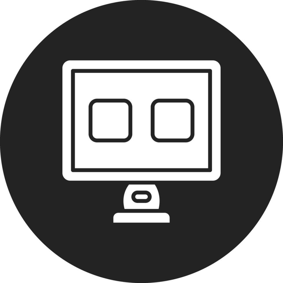 monitor de icono de vector