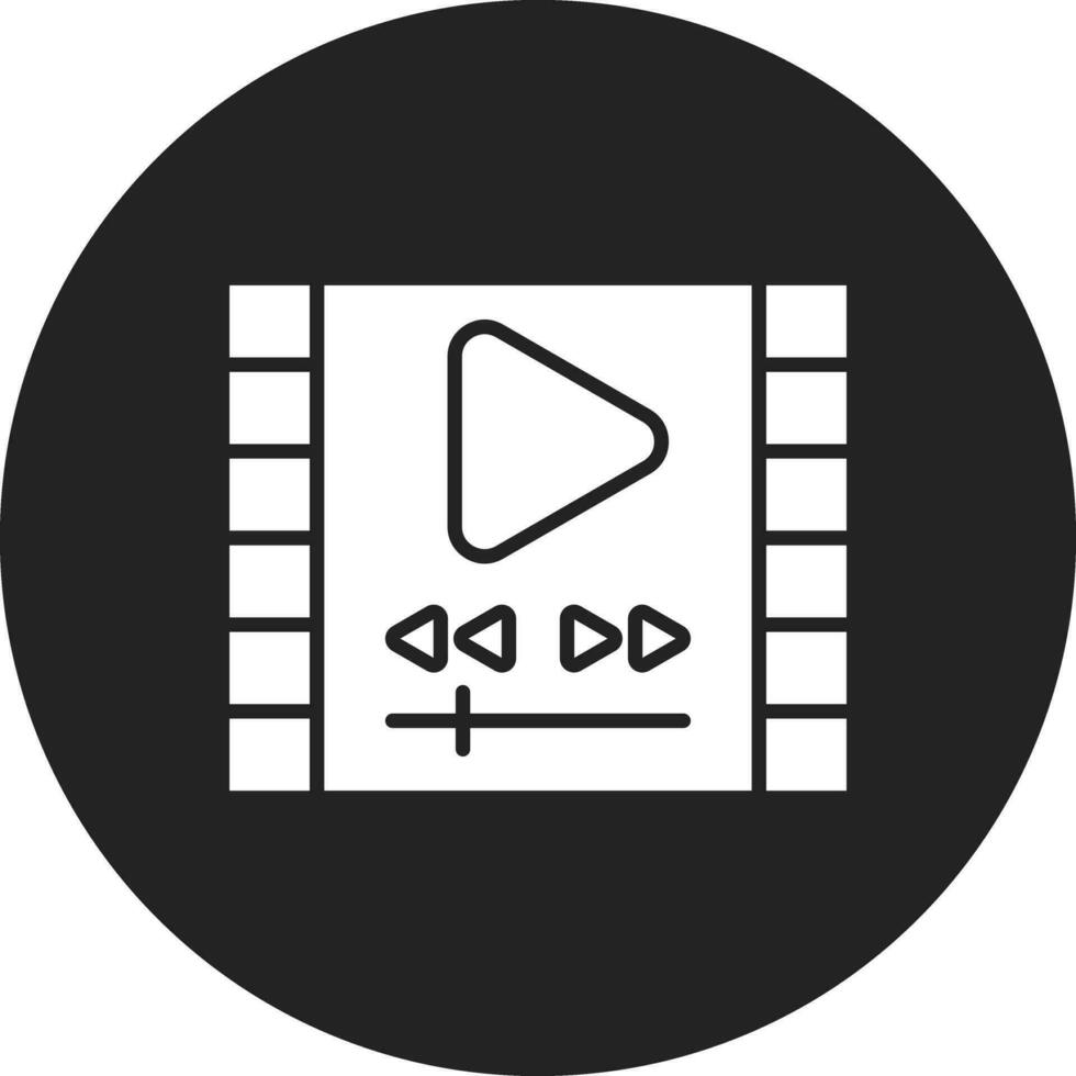 icono de vector de reproductor de video