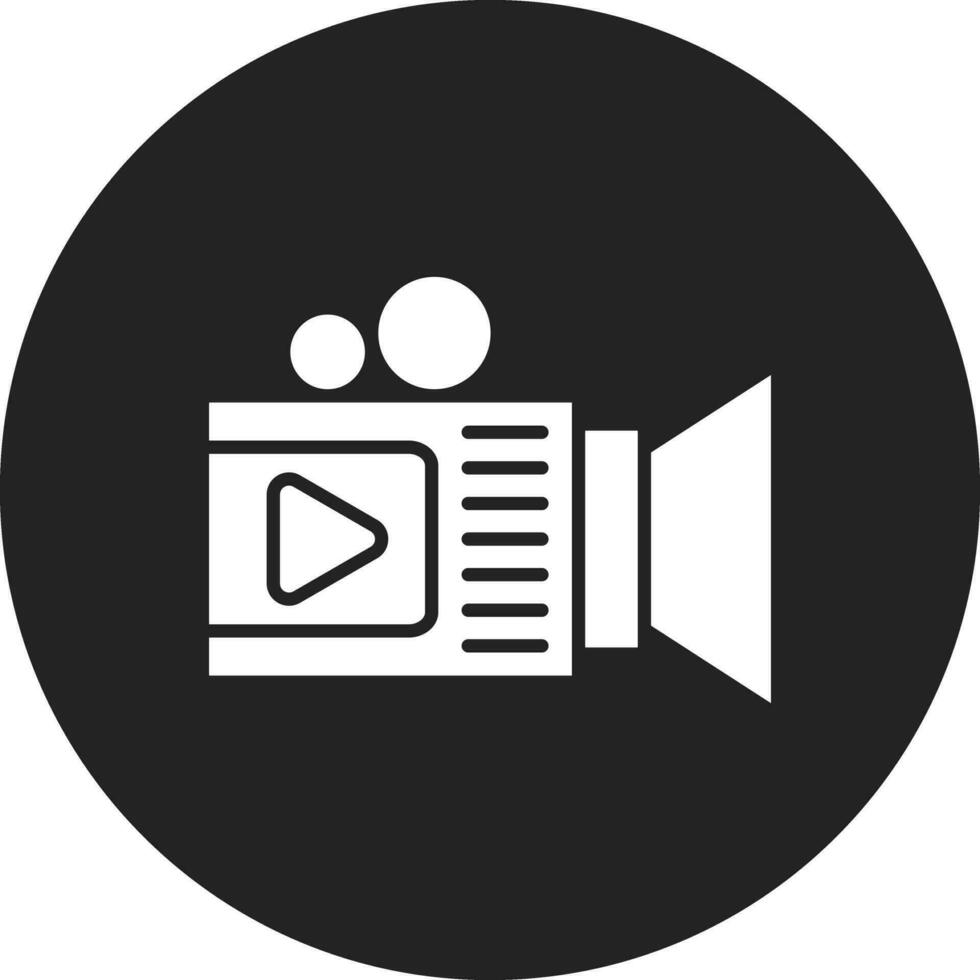 icono de vector de grabadora de video