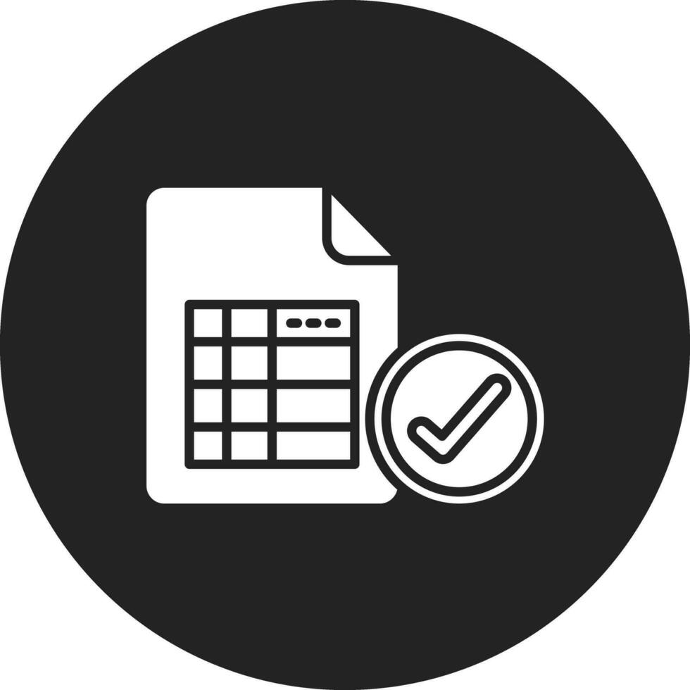 Frequency Table Vector Icon