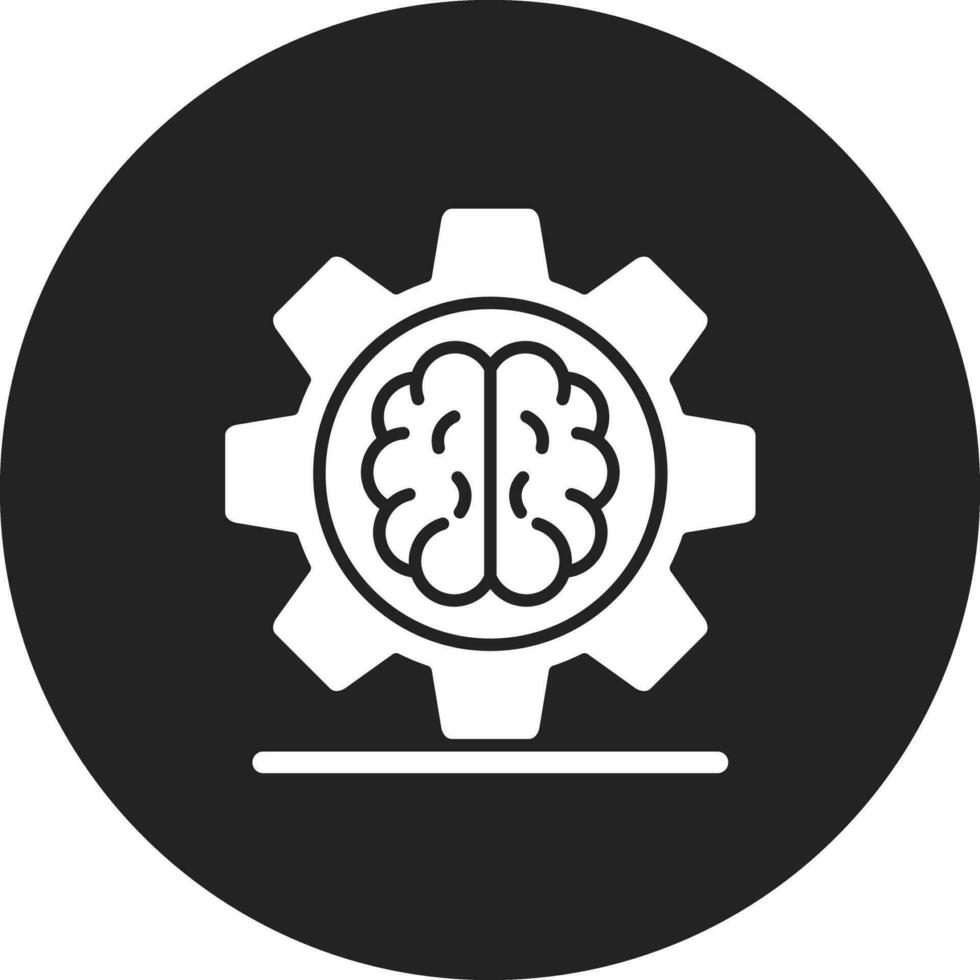 icono de vector de aprendizaje automático