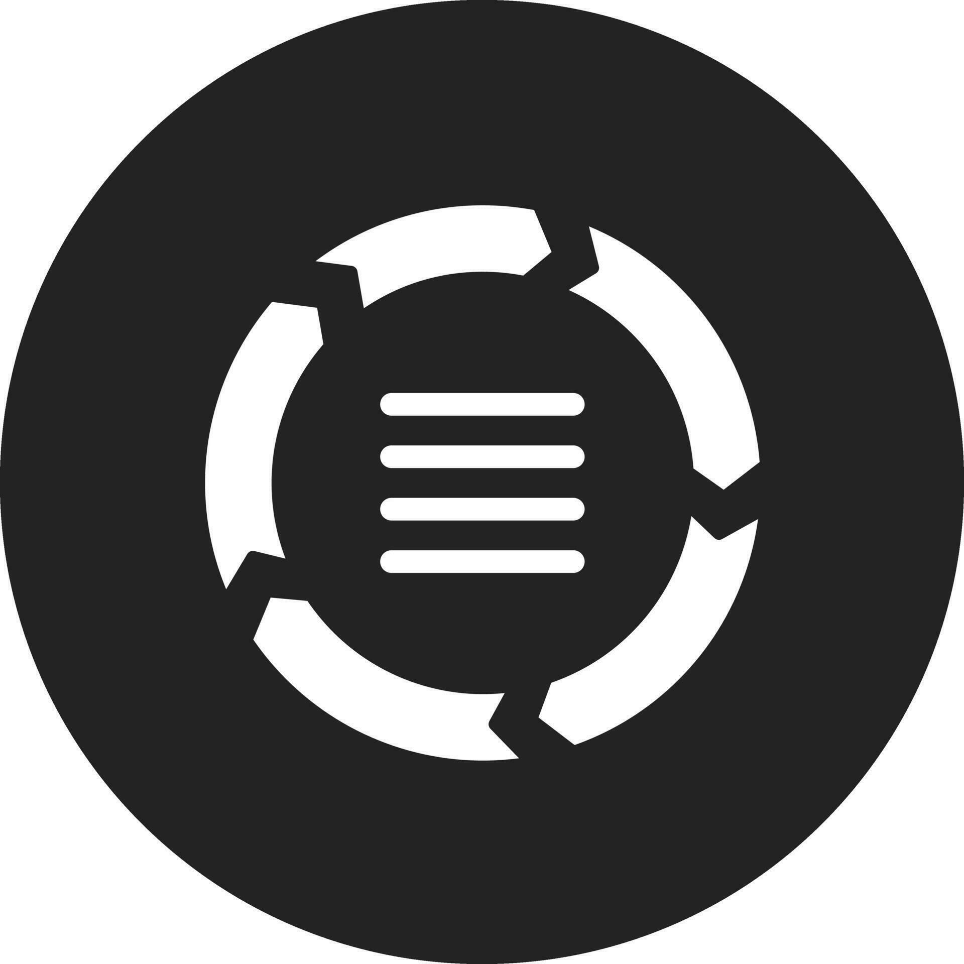 Circle Arrow Process Vector Icon 33176469 Vector Art at Vecteezy