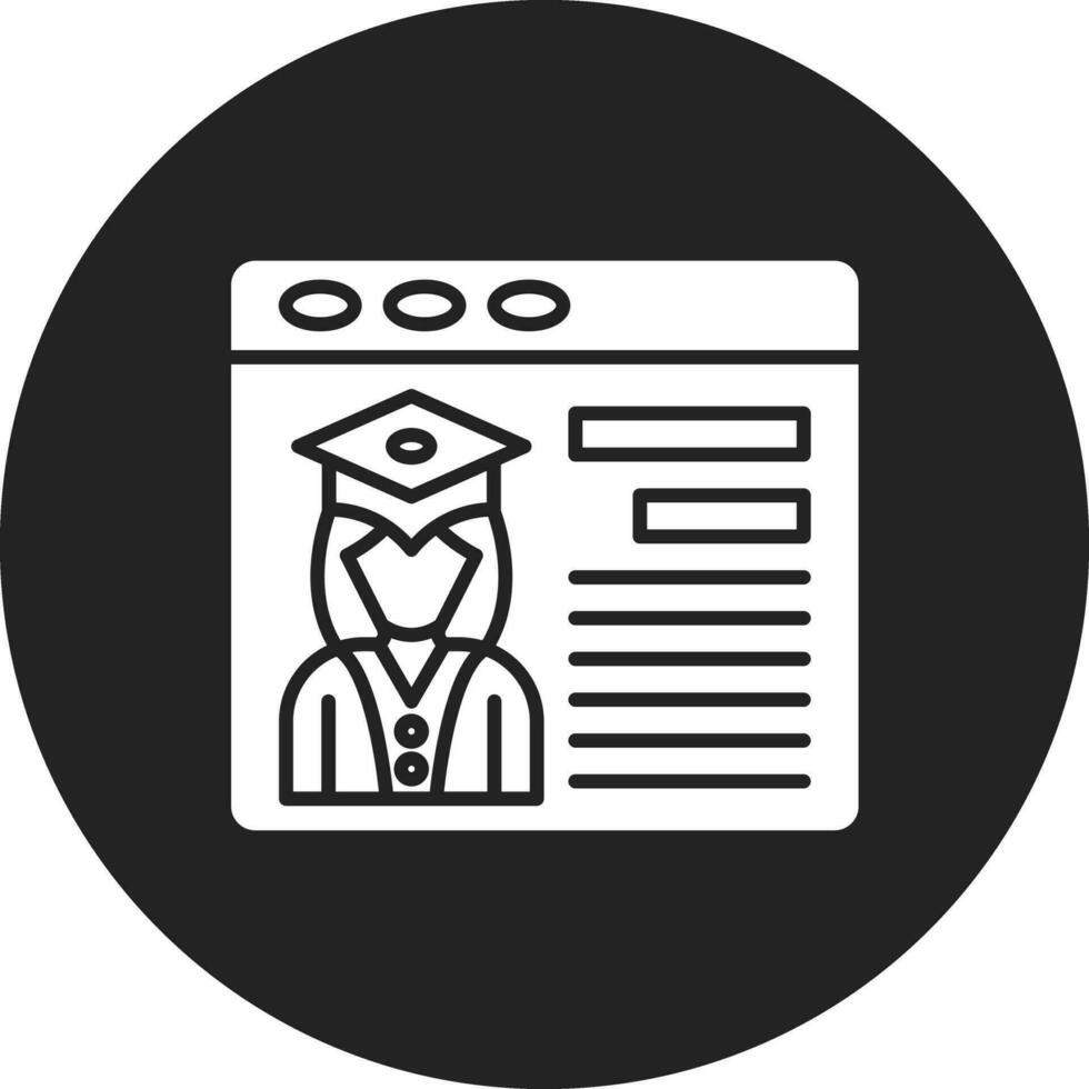estudiante portal vector icono