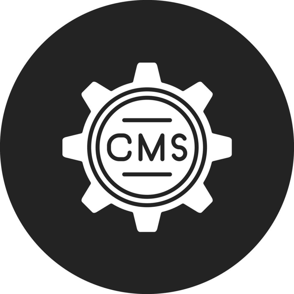 icono de vector cms