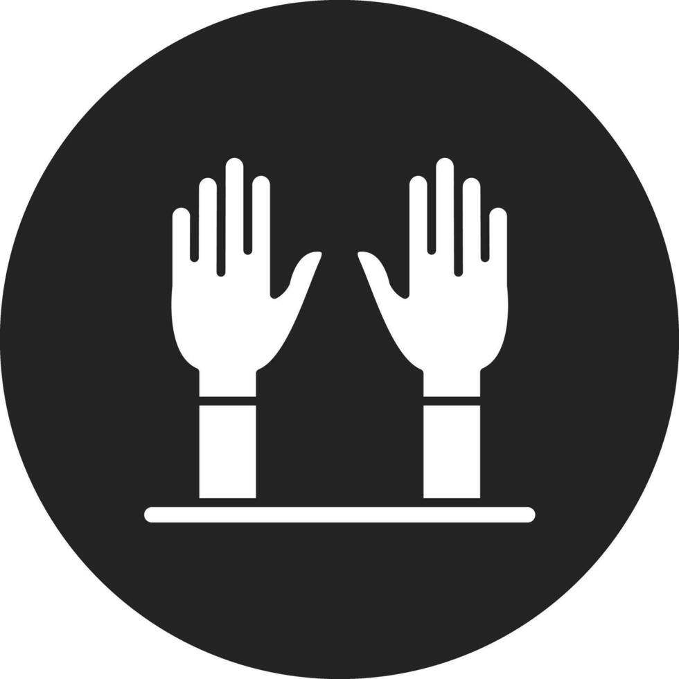 Exam Gloves Vector Icon