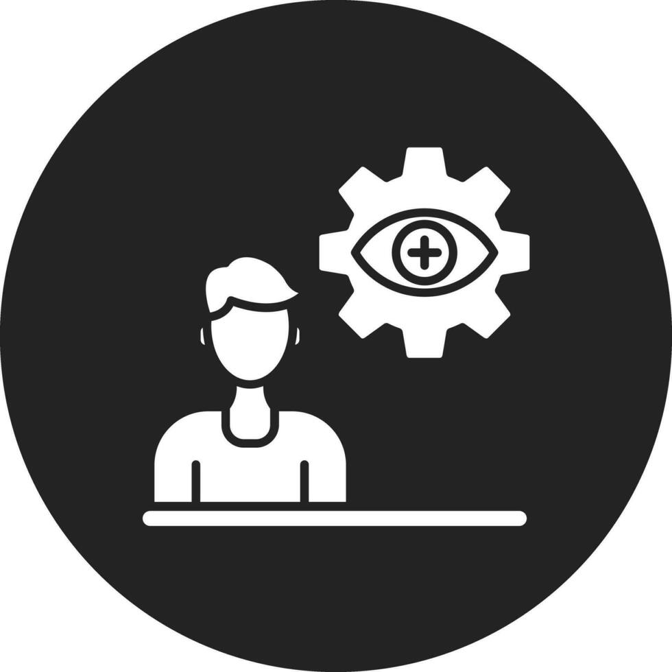 Automatic Eye Examination Vector Icon