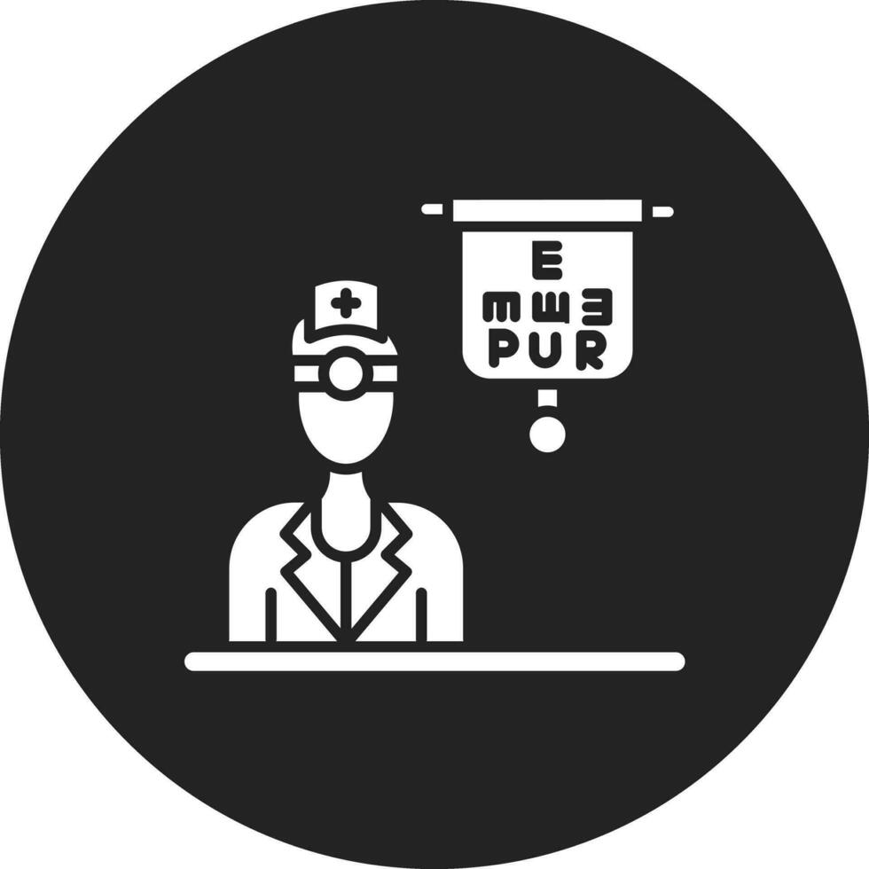 optometrista masculino vector icono