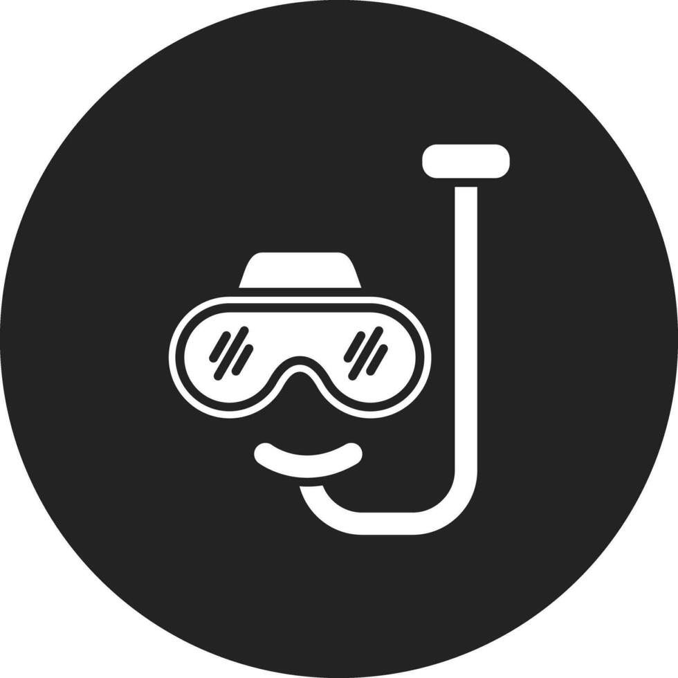 Prescription Diving Goggles Vector Icon