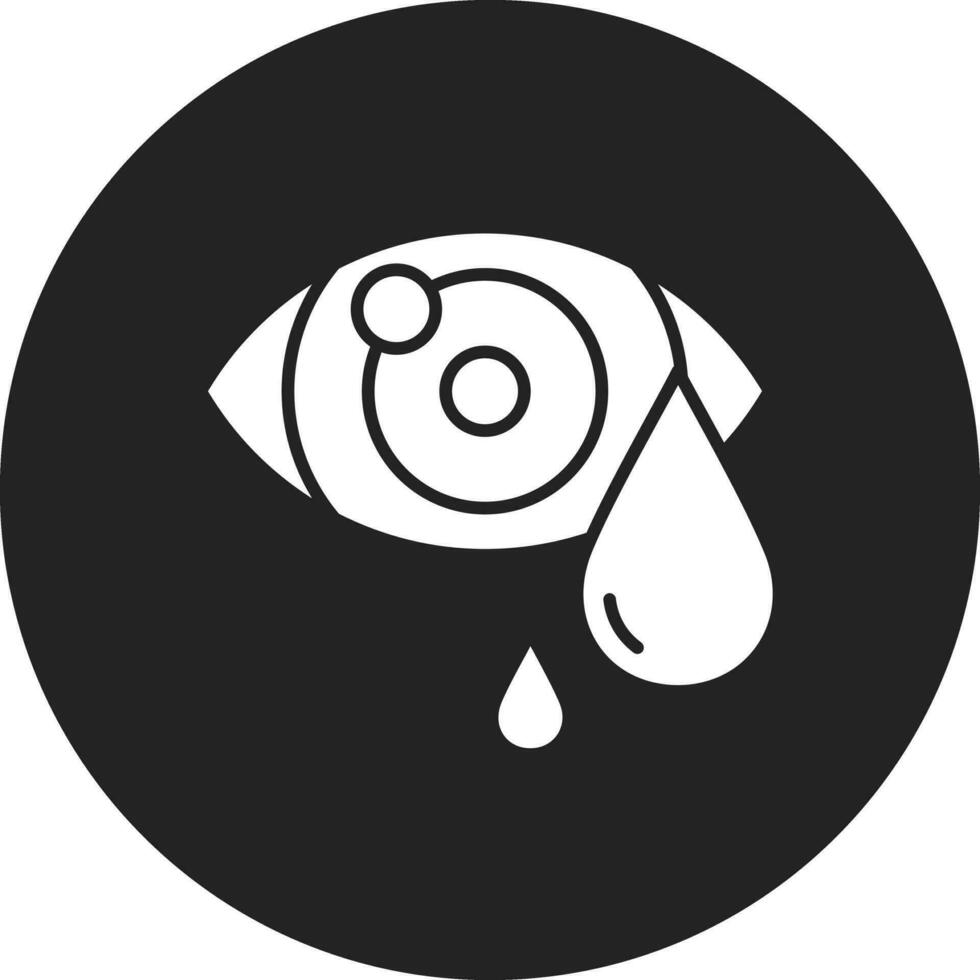 acuoso ojos vector icono