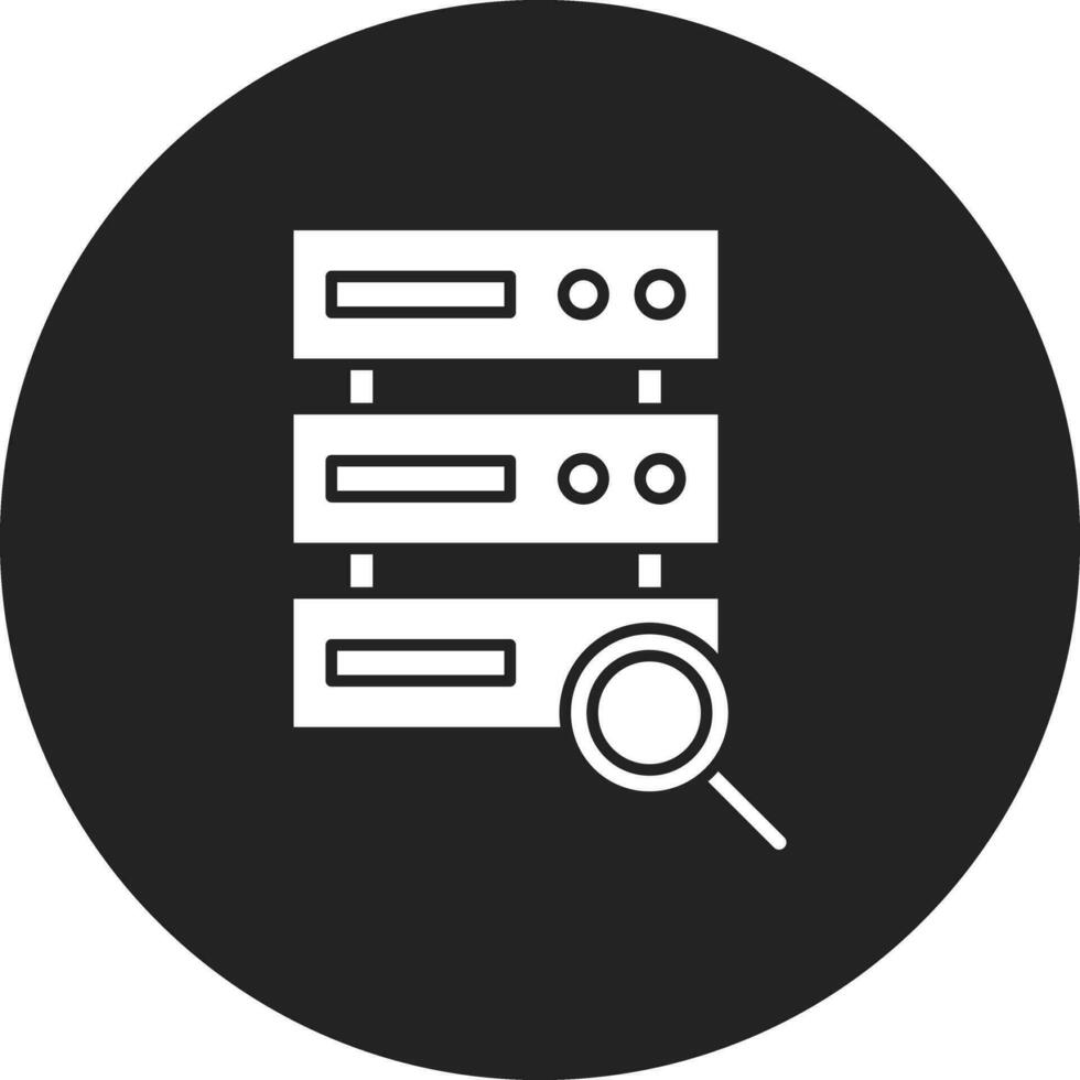 Search Database Vector Icon