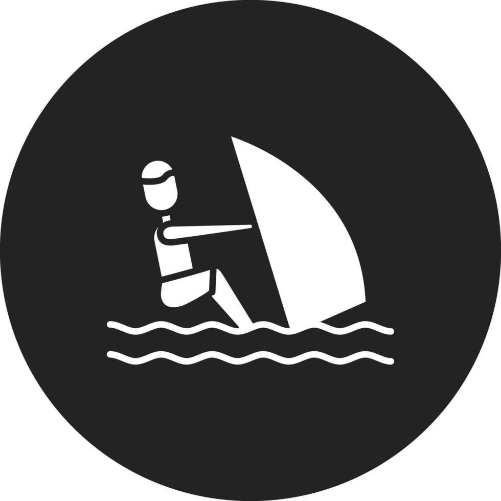 Windsurfing vector icono