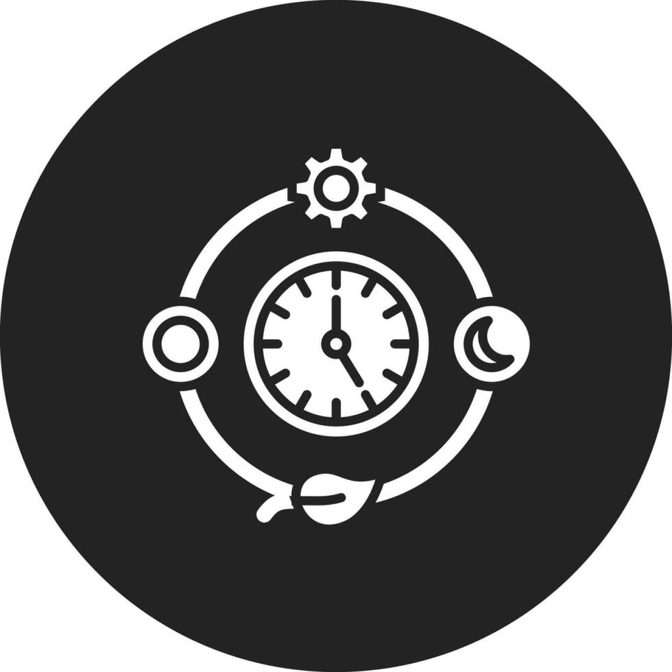 sostenible diario rutina vector icono