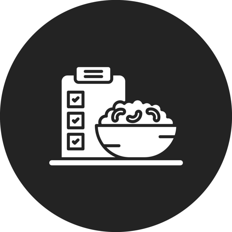 semanal preparación de alimentos vector icono