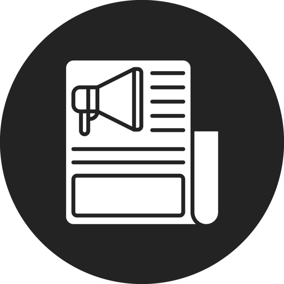 Press Release Vector Icon