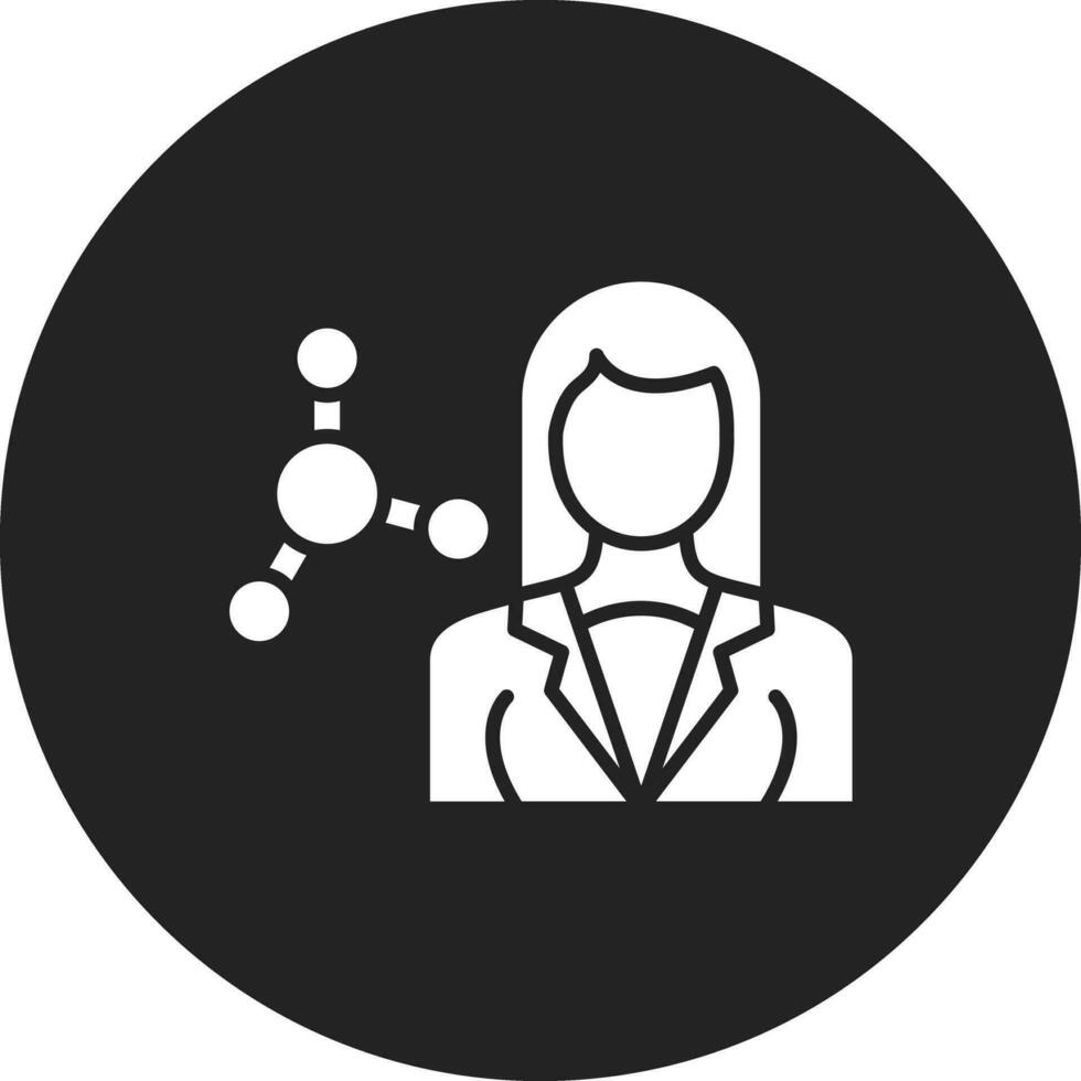 Scientist Female Vector Icon