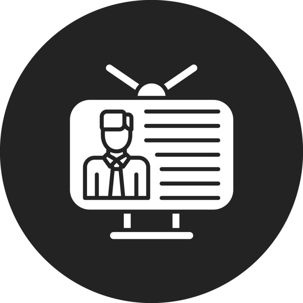 Tv Broadcast Vector Icon