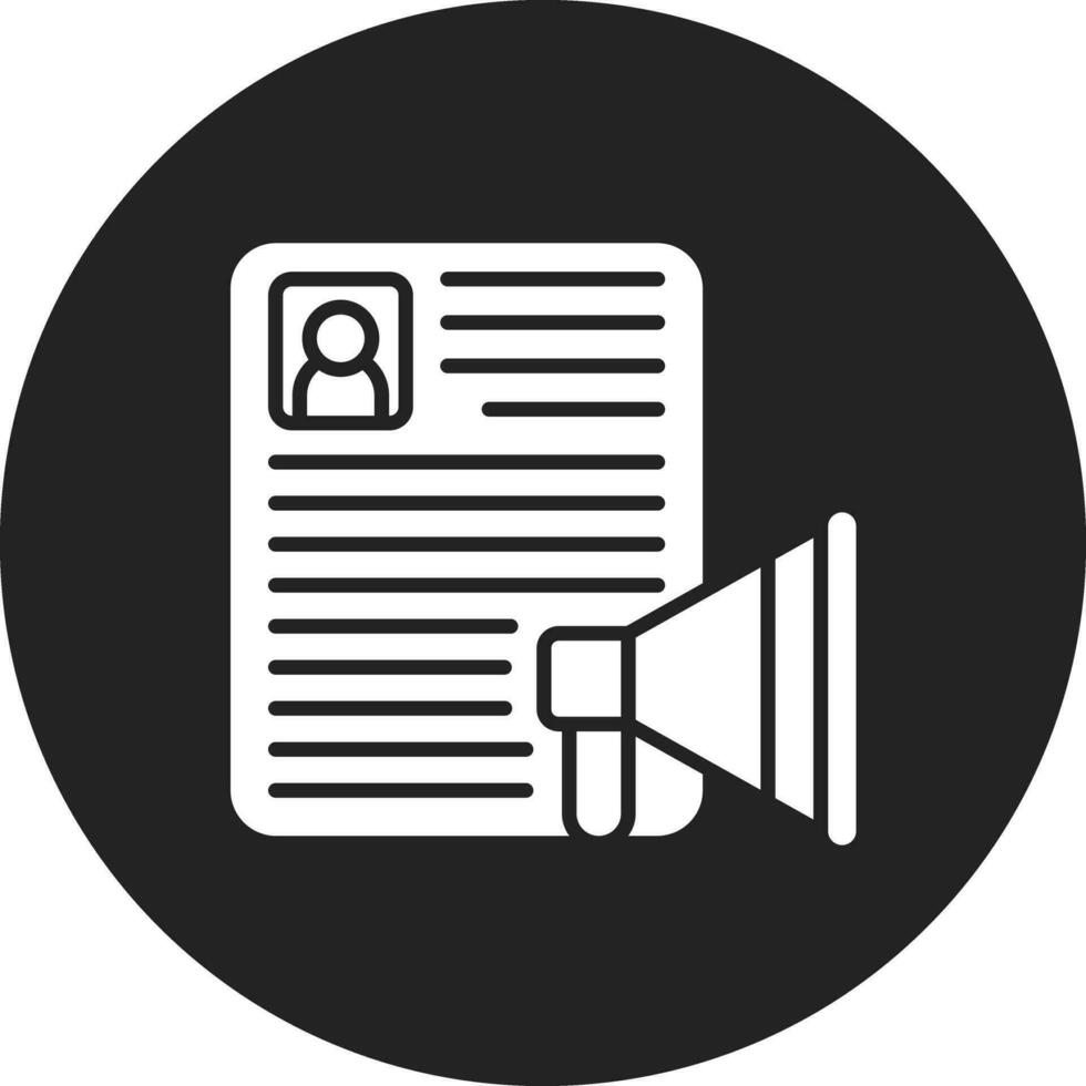 Hr Marketing Vector Icon