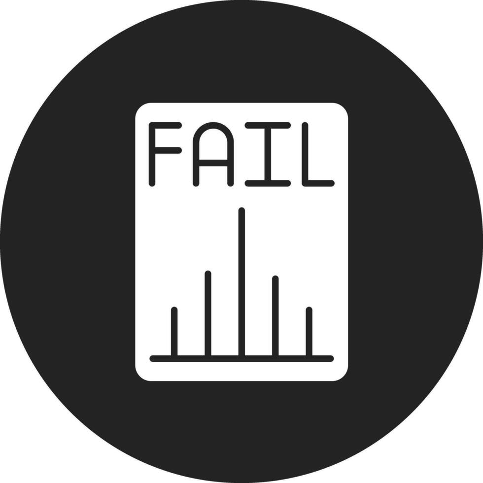 Business Fail Vector Icon