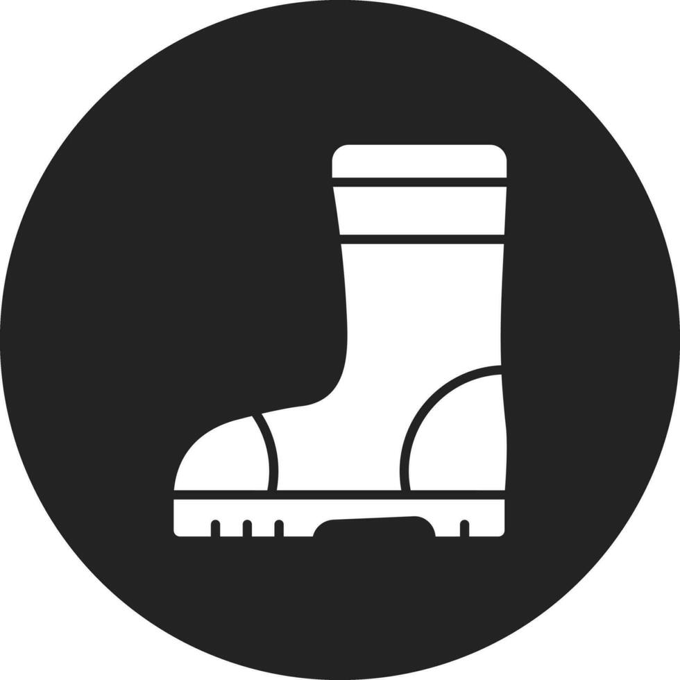 caucho botas vector icono