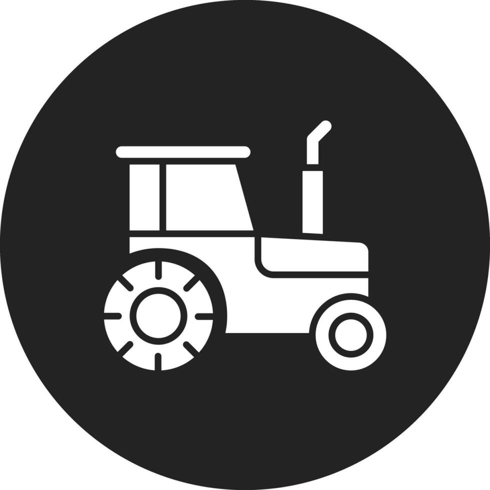 icono de vector de tractor