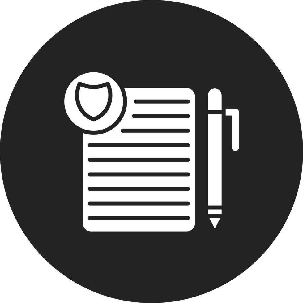 Privacy Policy Template Vector Icon