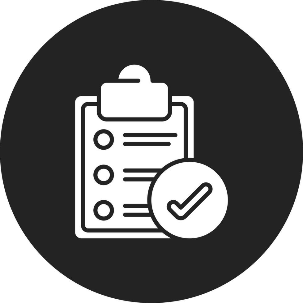 Completed Survey Vector Icon