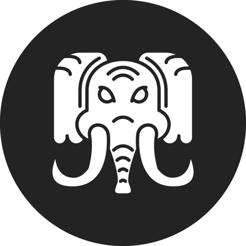 icono de vector de mamut