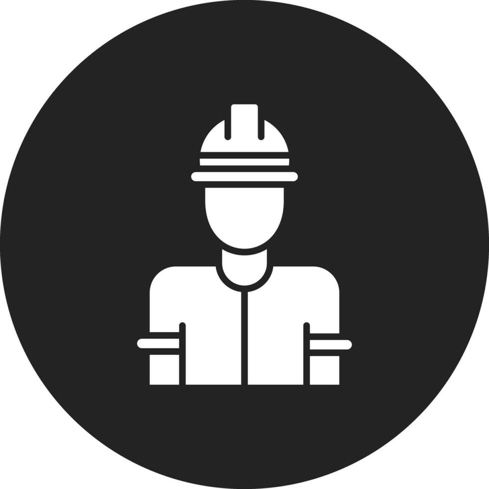 fábrica trabajador hombre vector icono