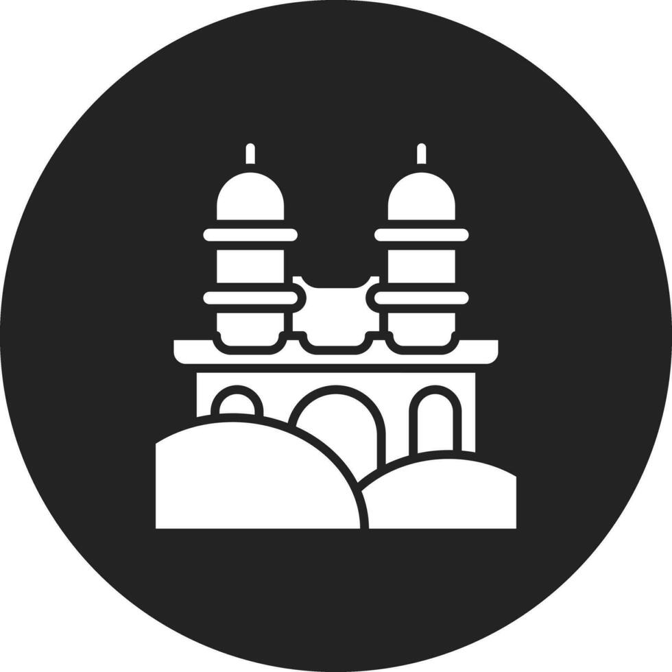 Desert Temple Vector Icon