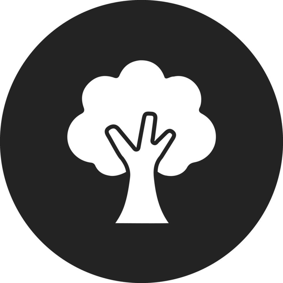 roble árbol vector icono