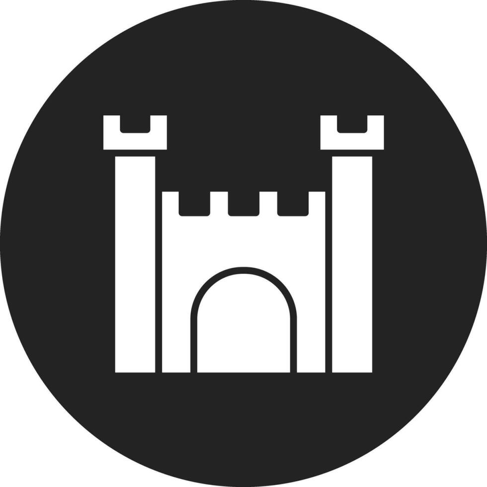 vikingo castillo vector icono