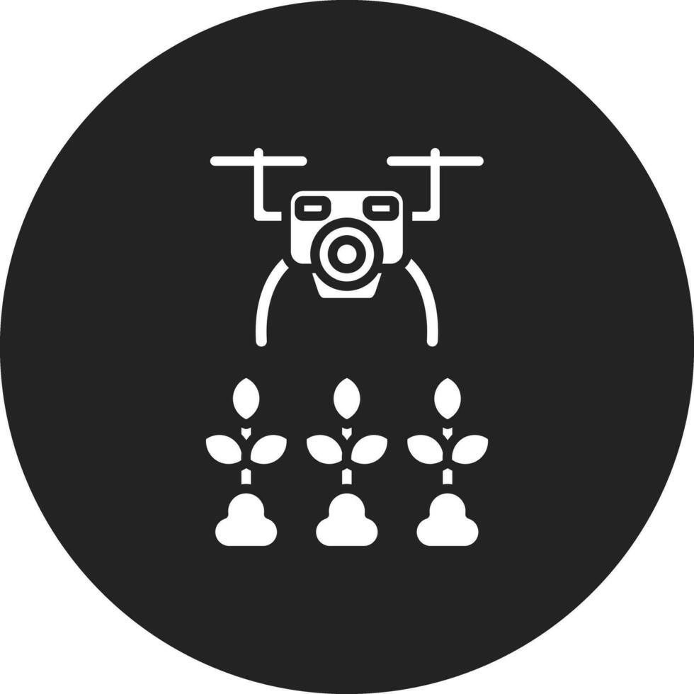 agrícola drones vector icono