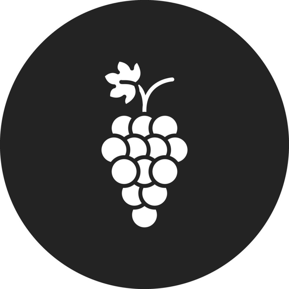 icono de vector de uvas