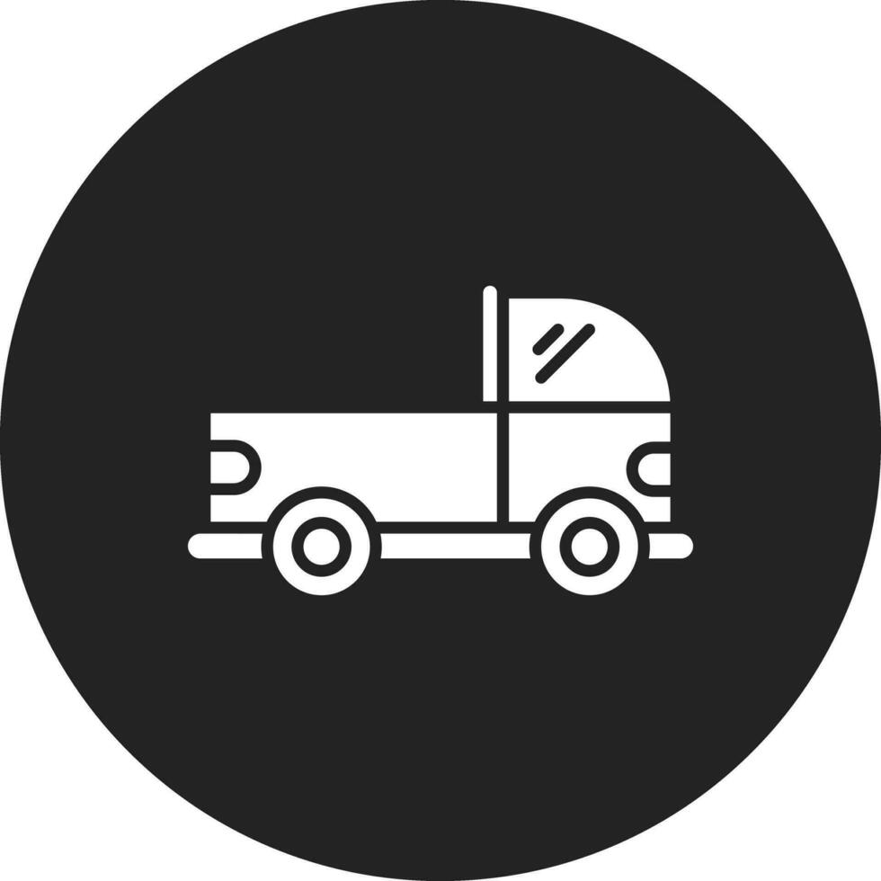 icono de vector de camioneta