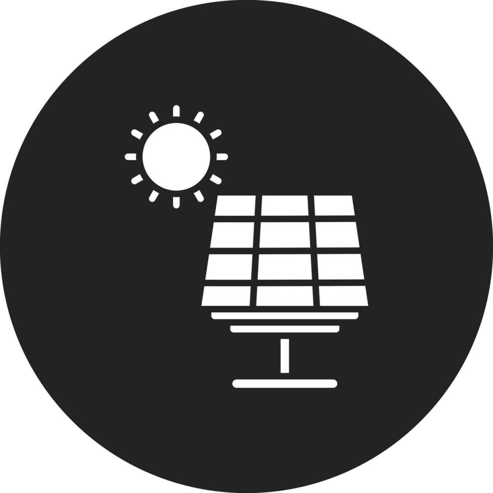 icono de vector de energía solar