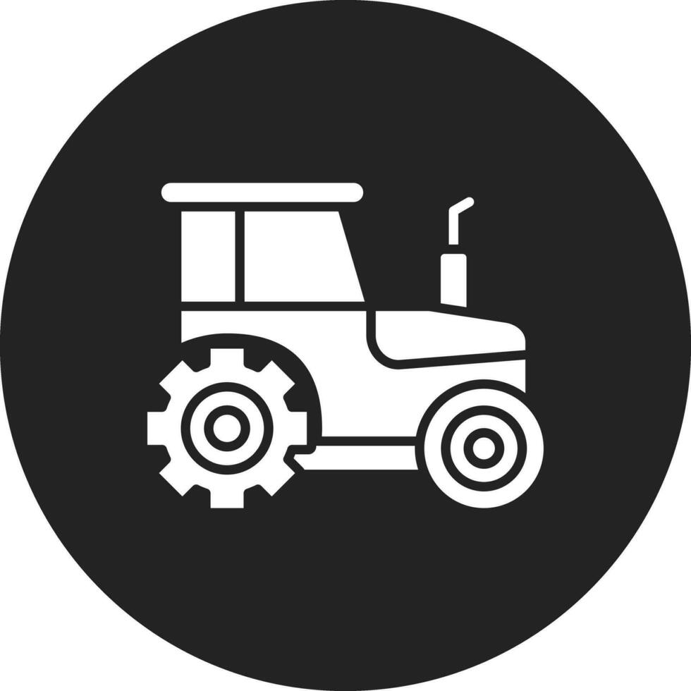 icono de vector de tractor