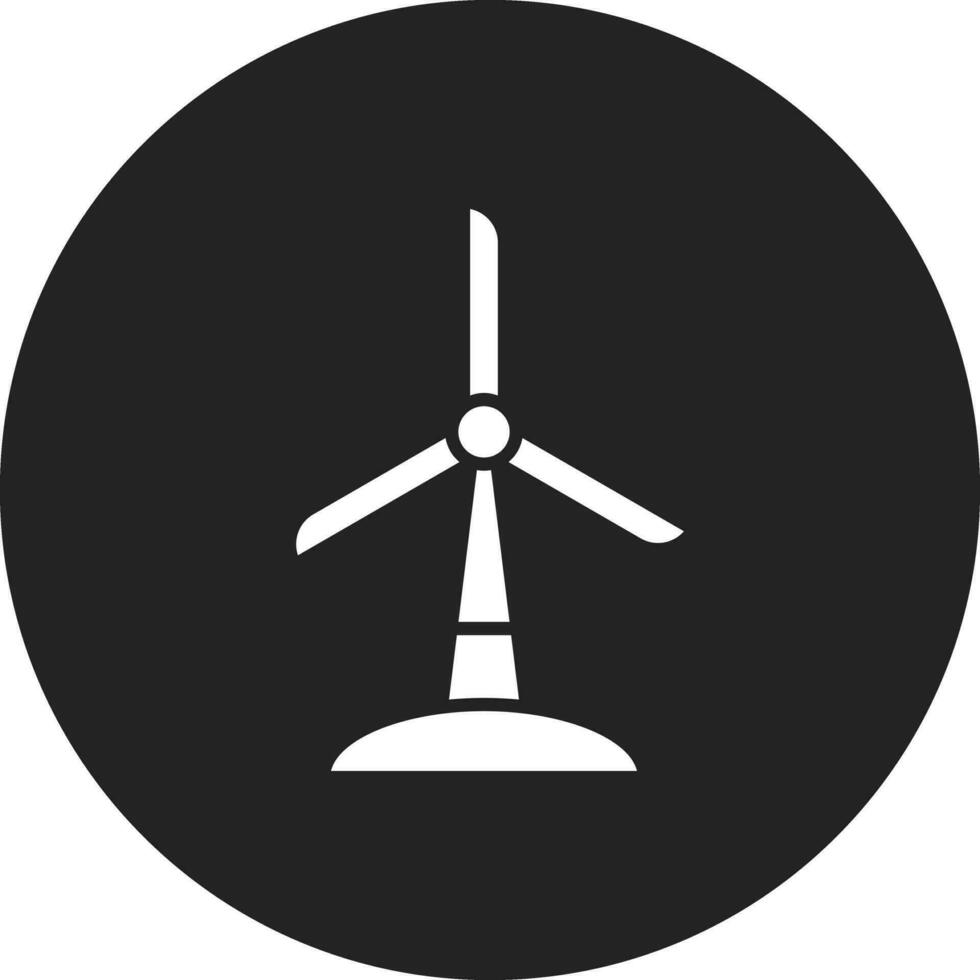 icono de vector de turbina de viento