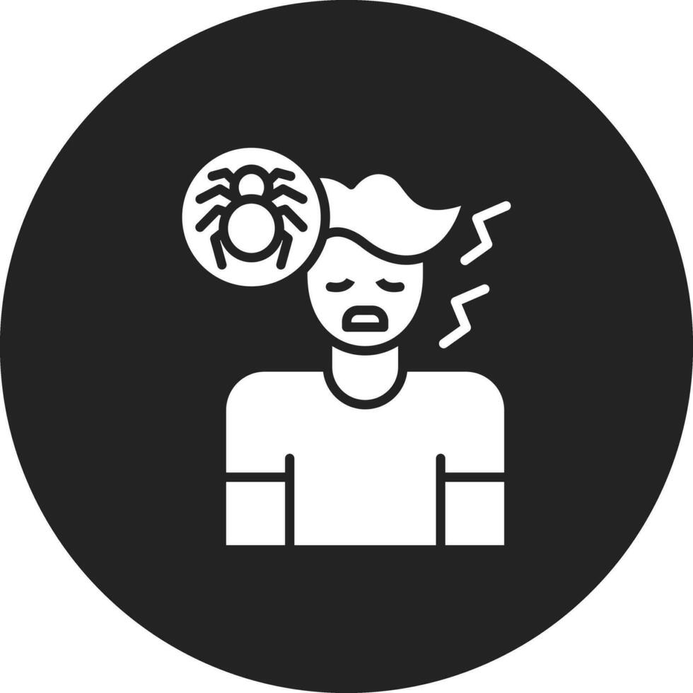 Fear Of Spiders Vector Icon