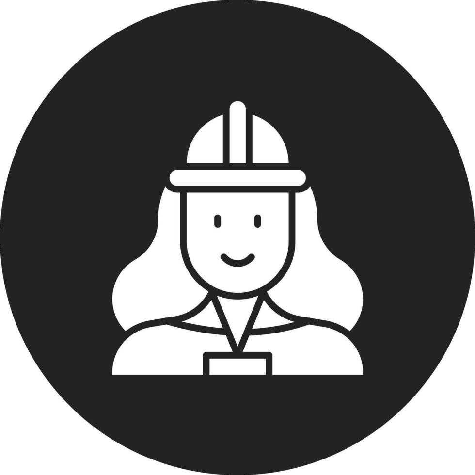 Engineer Female Vector Icon